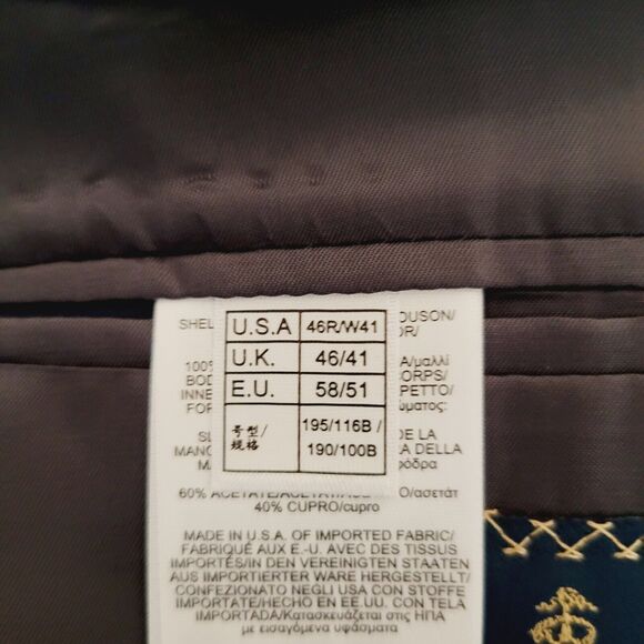 Brooks Brothers Blazer 46R Gray 1818 Madison Estrato Togna 1840 Wool Sport Coat - Picture 11 of 16